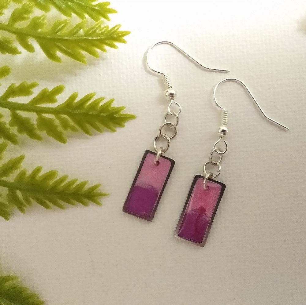 Raspberry Pop Earrings